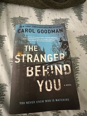 Carol Goodman "The Stranger Behind You" Paperback - Black & Blue Cover